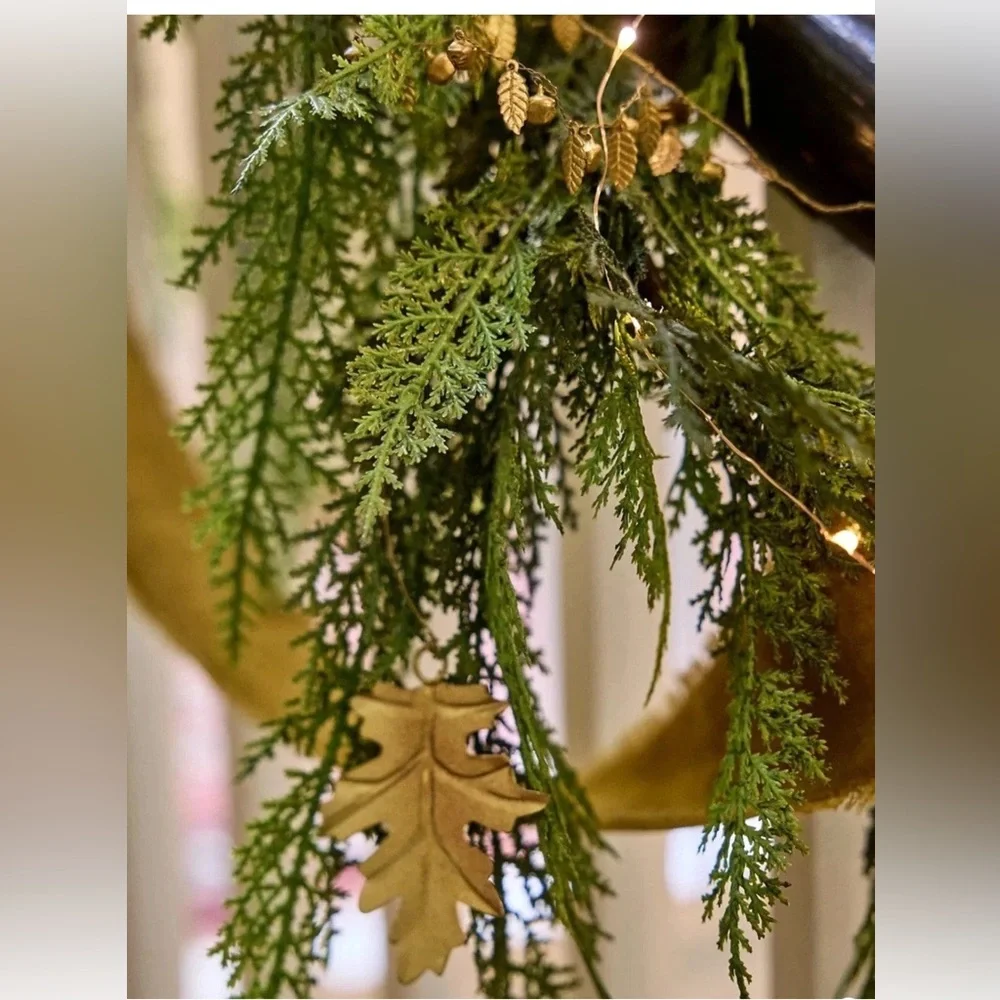 Anthropologie 6ft Faux Cedar Garland Terrain
